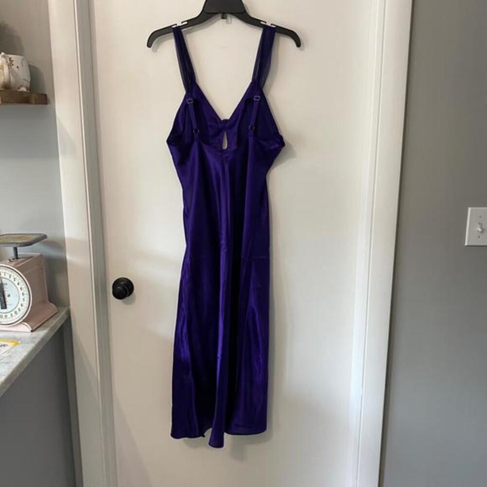 Cacique Lingerie Slip Purple Nightgown‎ Medium